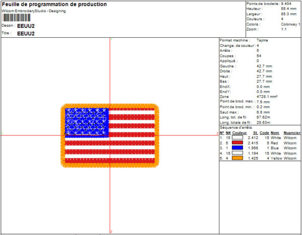 Drapeau USA fiche